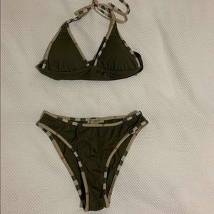 AUTHENTIC BURBERRY SWIMWEAR in ARMY GREEN COLOR